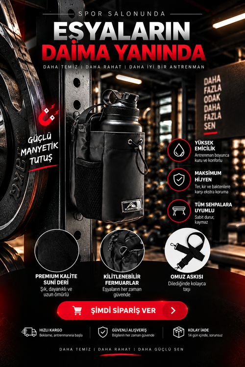 Manyetik Spor Çantası